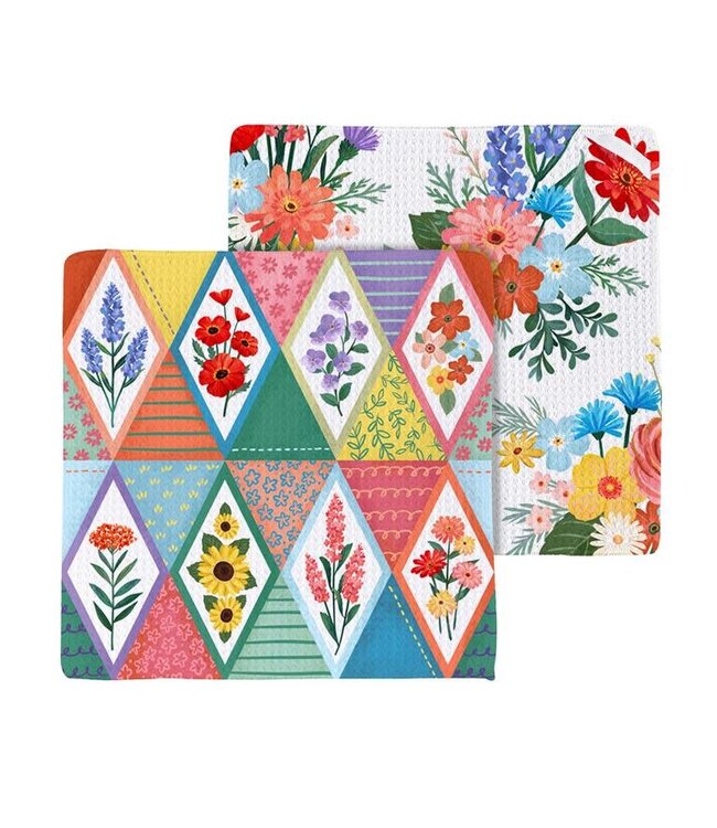 Cottage Garden Quick Dry Cloth Set of 3