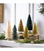 Shades of Emerald Table Décor Bottle Brush Tree Set Large