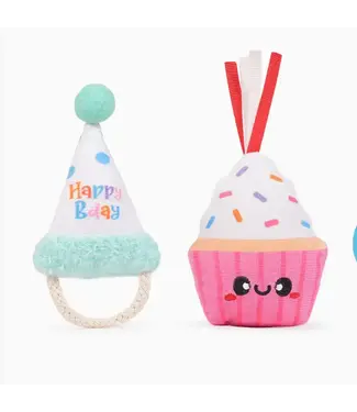 Hugsmart Pet Yappy Birthday - Cake & Hat Cat Toy