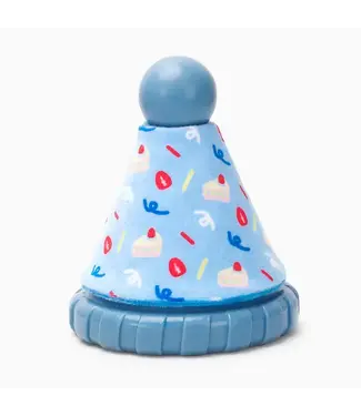 Hugsmart Pet Yappy Birthday - Blue Party Hat Tpr Rubber