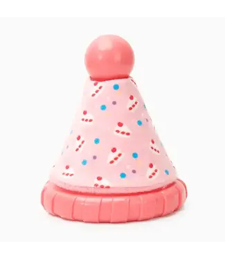 Hugsmart Pet Yappy Birthday - Pink Birthday Hat Tpr Rubber