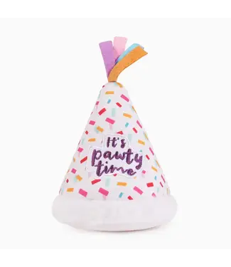 Hugsmart Pet Yappy Birthday - Pawty Time Hat Dog Toy