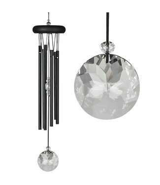 Woodstock Crystal Meditation Chime Black