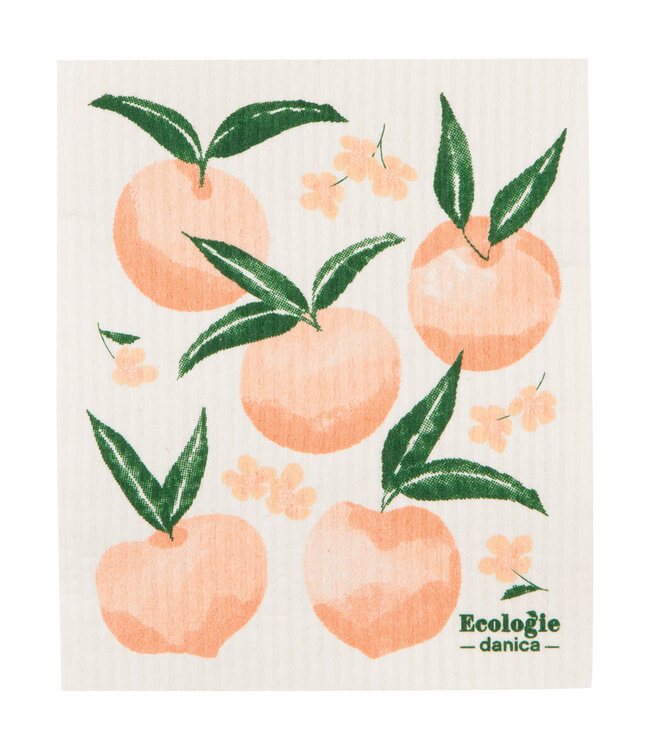 Peaches Swedish Dishcloth
