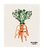 Veggie Stand Carrot Swedish Dishcloth