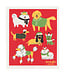 Yule Dogs Swedish Dishcloth