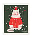 Festive Feline Swedish Dishcloth
