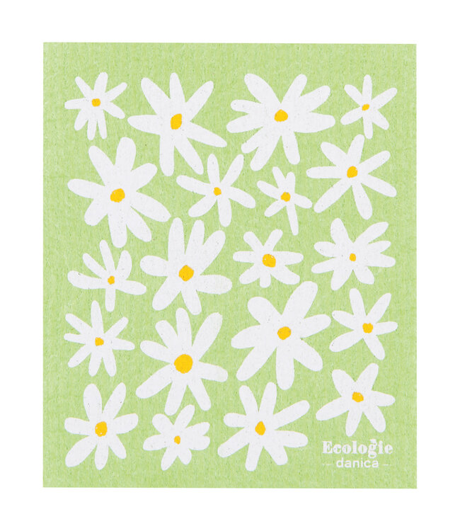Daisies Swedish Dishcloth
