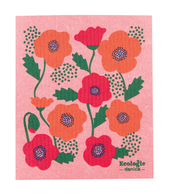 Poppy Swedish Dishcloth
