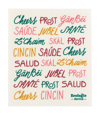 Ecologie Cheers All Around Swedish Dishcloth