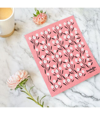 Ecologie Bouquet Pink Swedish Dishcloth