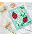 Ladybugs Swedish Dishcloth