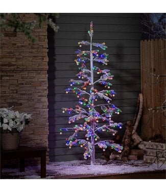 Evergreen Twas the Night Tree Indoor/Outdoor Artificial LED Frosted Tree 6'