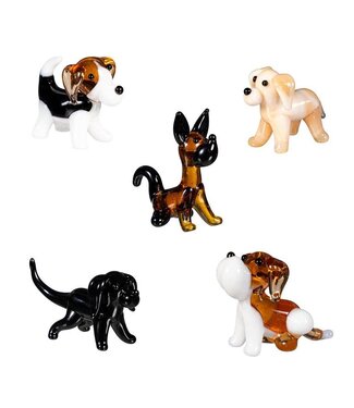 Evergreen Heartfelt CheerToken, Mini Glass Dog Pocket Token