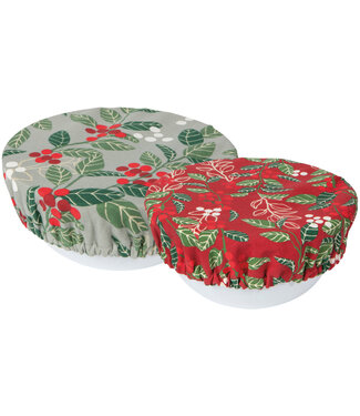 Danica Brands Merry Berry Christmas Save It Bowl Covers Set of 2