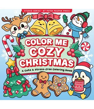 Peter Pauper Press Color Me Cozy Christmas Adult Coloring Book