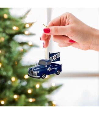 Evergreen Winnipeg Jets Rally Truck Ornament