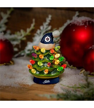Evergreen Mini LED Tabletop Christmas Tree, Winnipeg Jets