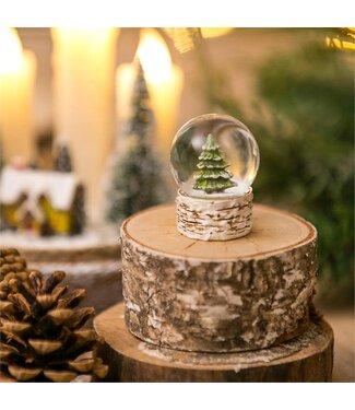 Evergreen Winter Grove Water Globe Pine Tree