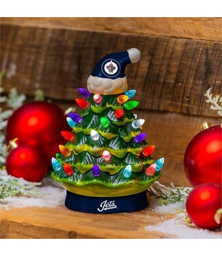 Evergreen Winnipeg Jets 8 LED Ceramic Christmas Tree