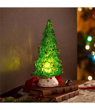 Evergreen Heartfelt Cheer LED Table Décor Plastic Tree