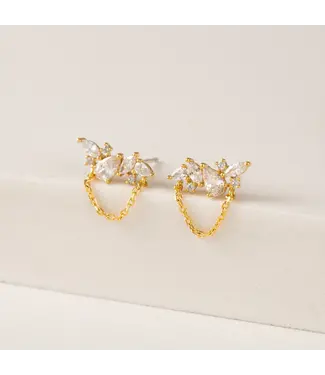 Lover's Tempo Aspen Climber Earrings - Gold