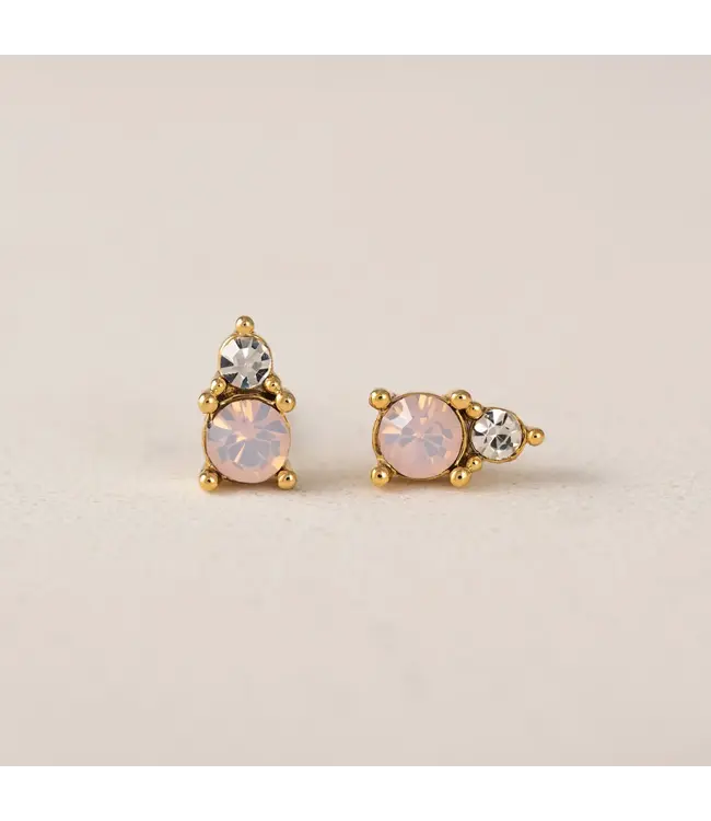 Dolce Stud Earrings - Pink