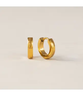 Lover's Tempo Maya 13mm Hoops - Gold