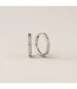 Lover's Tempo Evie 15mm Hoops - Silver