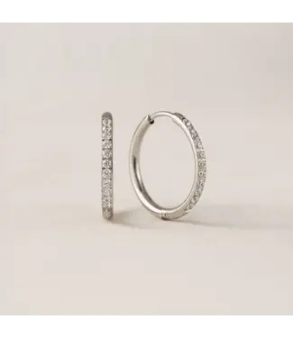 Lover's Tempo Evie 20mm Hoops - Silver