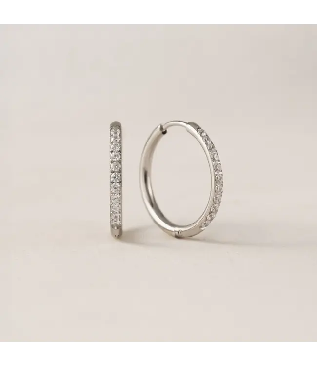 Evie 20mm Hoops - Silver