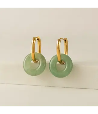 Lover's Tempo Thames Hoop Earrings - Mint