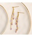 Narelle Earring Drop Amethyst Gold