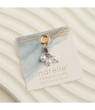 Narelle Narelle Pearl Charm Silver