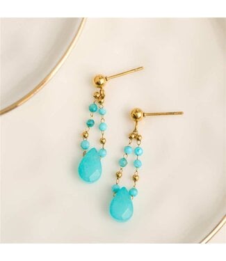 Narelle Narelle Earring Drop Kyanite Gold
