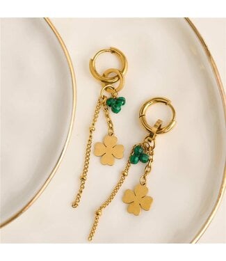 Narelle Narelle Earring Charm Malachite Gold