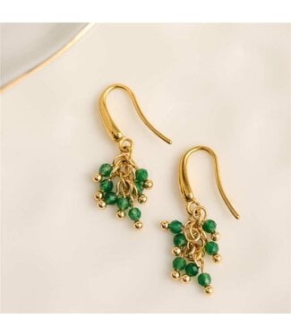 Narelle Narelle Earring Green Aventurine Gold