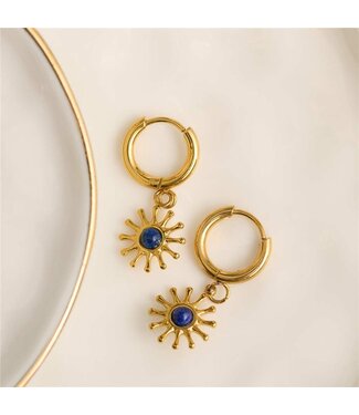 Narelle Narelle Earring Drop Lapis Gold