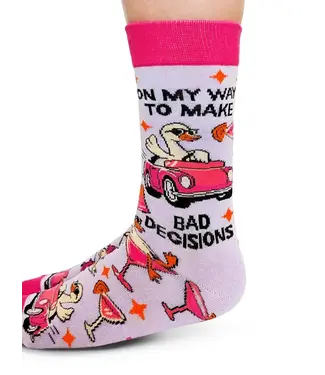 Uptown Sox Bad Decisions Socks - S/M (Women)