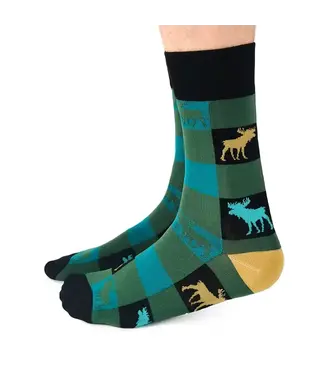 Uptown Sox Boreal Moose Socks - M/L (Men)
