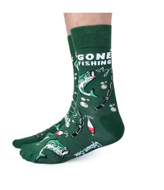 Uptown Sox Gone Fishing Socks - M/L (Men)