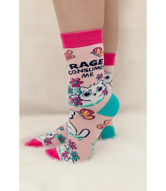 Uptown Sox Rage Consumes Me Socks - S/M (Women)
