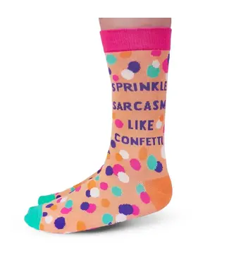 Uptown Sox Sprinkle Sarcasm Socks - S/M (Women)