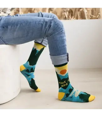 Uptown Sox Take A Hike Socks - M/L (Men)