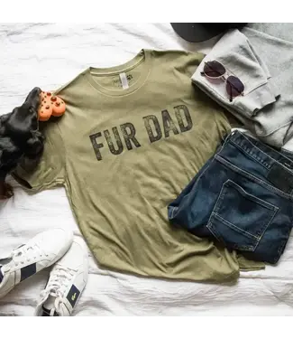 Take It 'N' Leave It Fur Dad Military Green T-Shirt