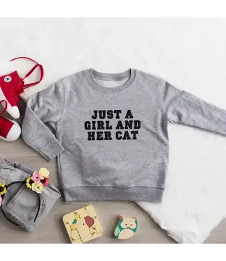 Take It 'N' Leave It Just a Girl and Her Cat Youth Sweatshirt