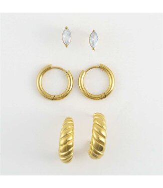 Narelle Half Moon Trio Gold