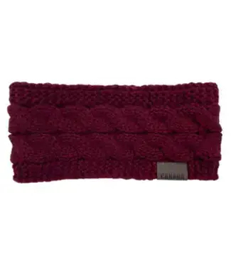 Stone Age Winter Headband - Burgundy