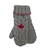 Canada  Mitts - Grey with Leaf