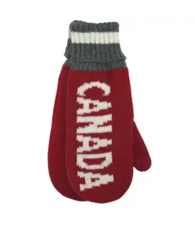 Jacquard Canada Red Mitts